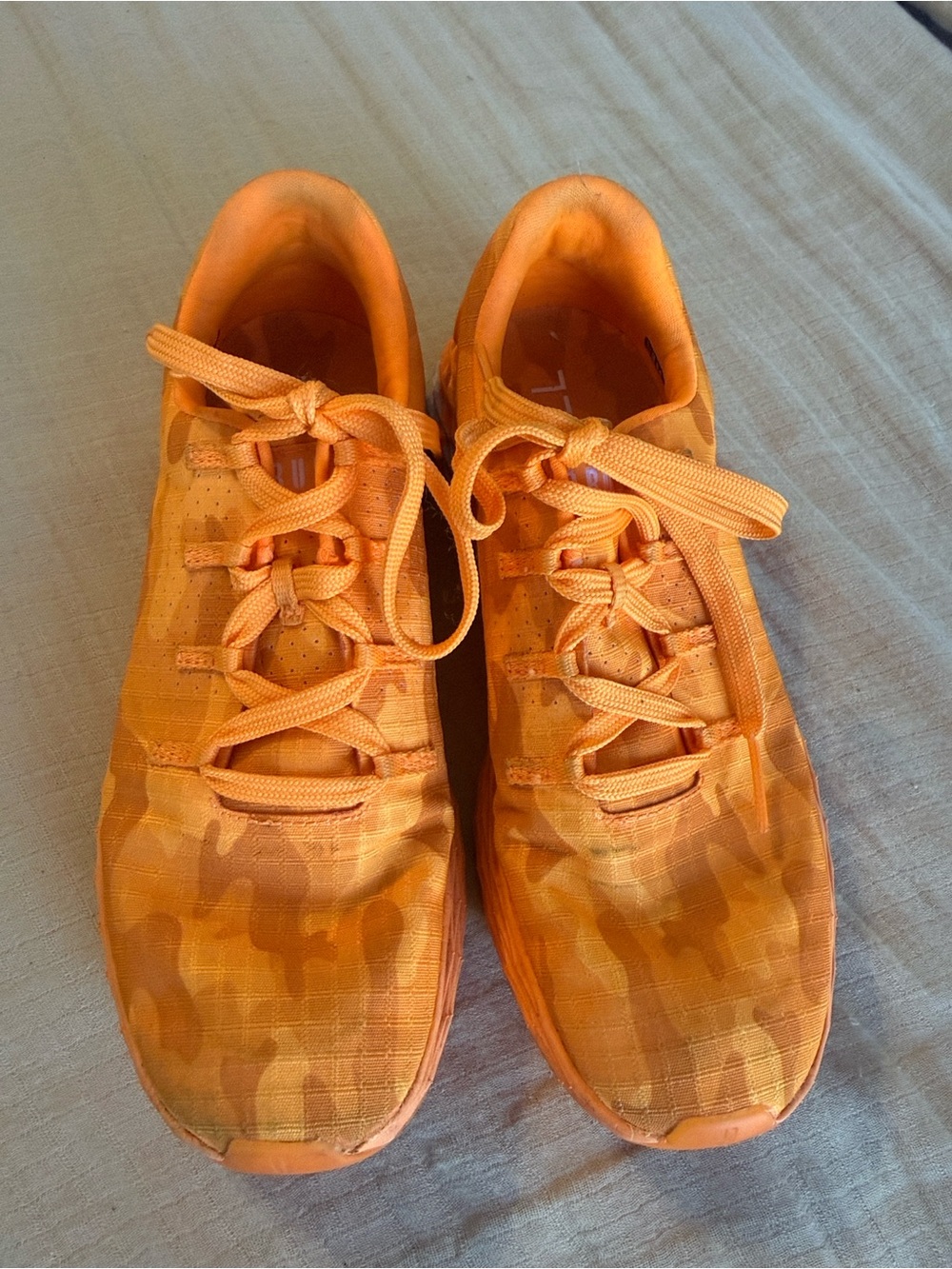 NOBULL Orange Camouflage Athletic Sneakers